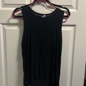 Black muscle tank